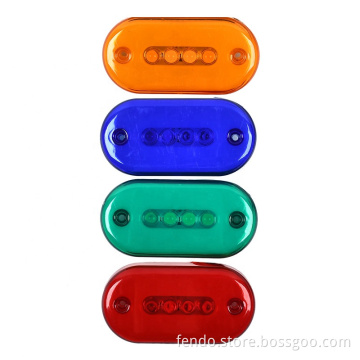 24V LED Flashing Truck Trailer Indicator Lamps - 29 LEDs Constant Light Signal Lights Car Accessories 6W